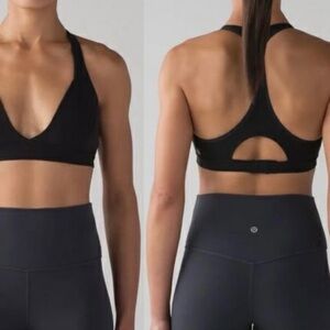 Lululemon Athletica All Day Breeze Black Sports Bra